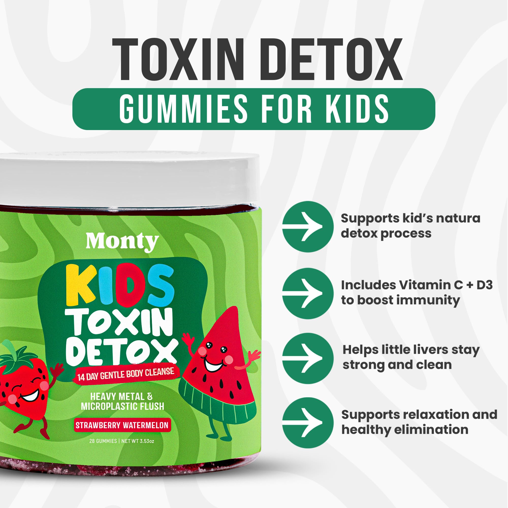 Zeolite Detox for Kids, Heavy Metal & Microplastic Detox, 14 Day